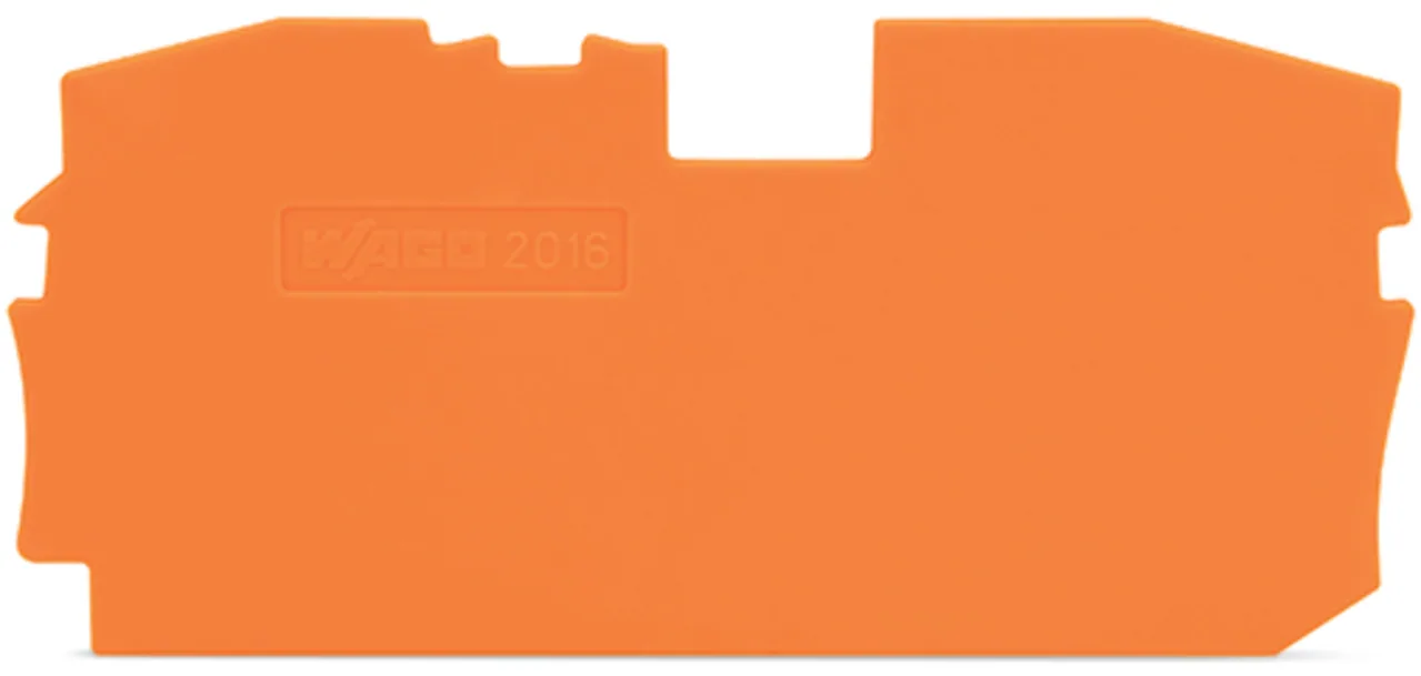 Abschluss- und Zwischenplatte Serie 2016, 1 mm dick, orange (2016-1292)