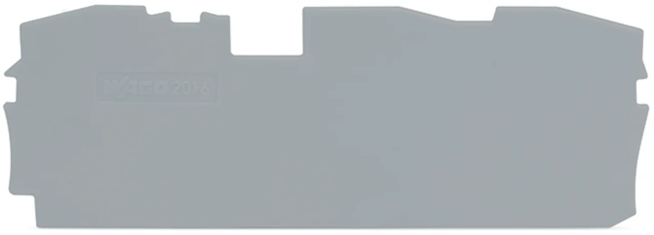 Abschluss- und Zwischenplatte Serie 2016, 1 mm dick, grau (2016-1391)