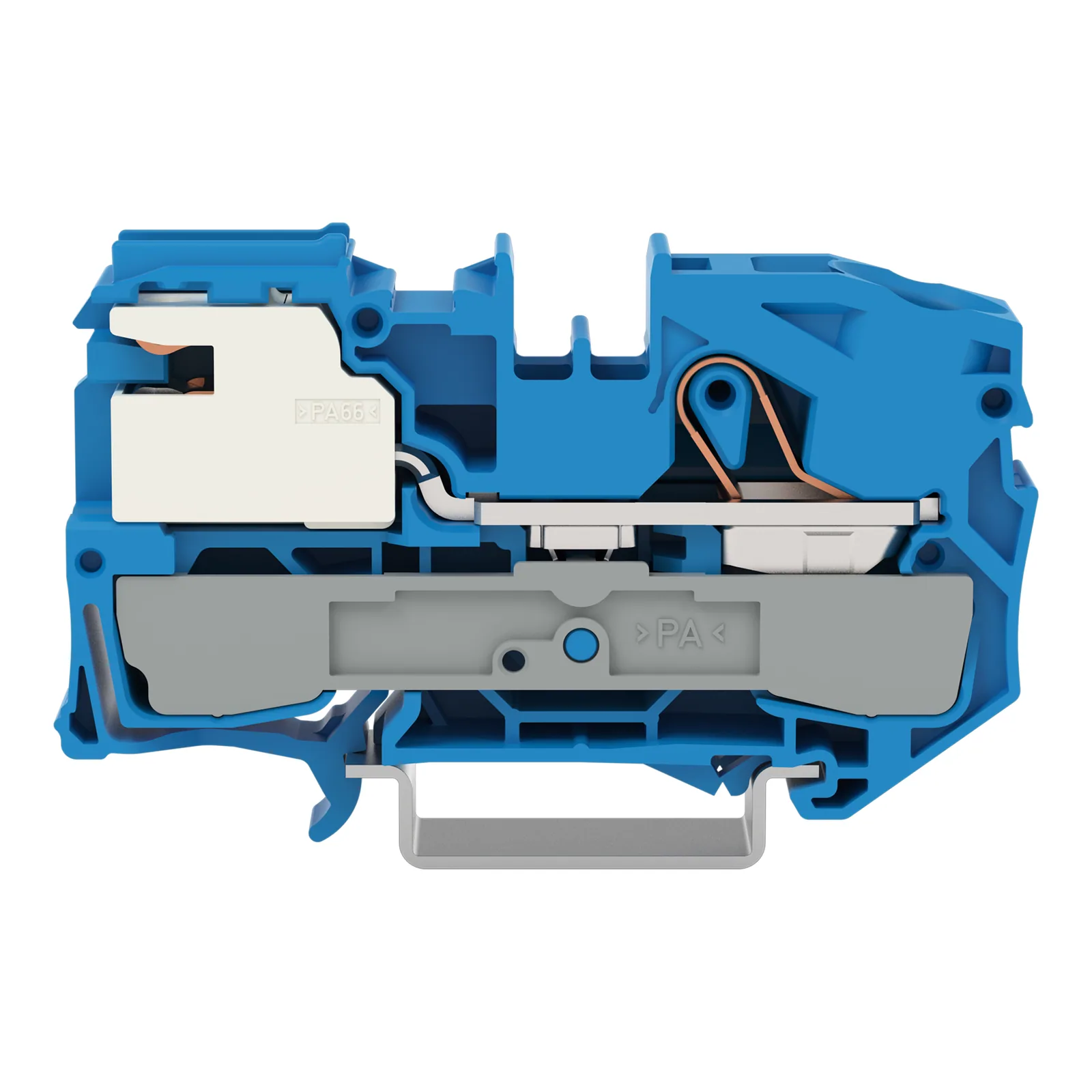 1-Leiter-N-Trennklemme Serie 2016, 16 mm², Push-in CAGE CLAMP, blau (2016-7114)