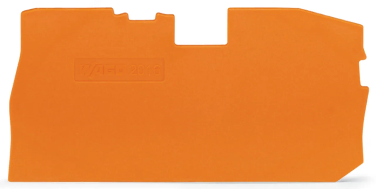 Abschluss- und Zwischenplatte Serie 2016, 1 mm dick, orange (2016-7192)