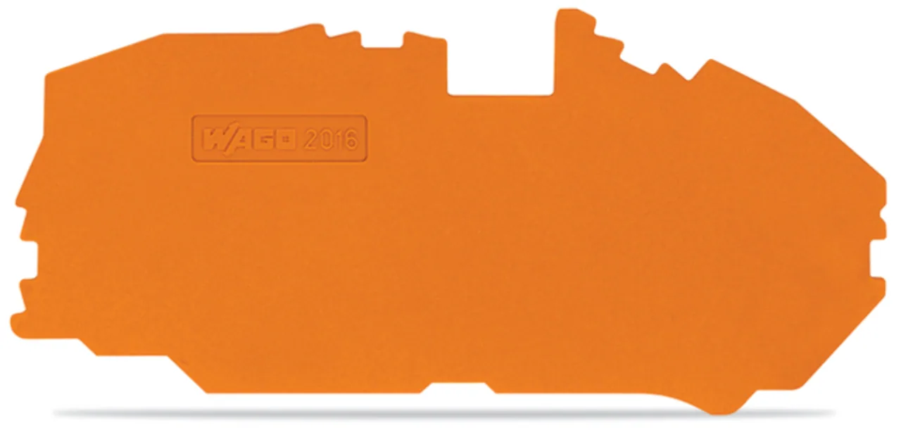 Abschluss- und Zwischenplatte Serie 2016, 1 mm dick, orange (2016-7692)