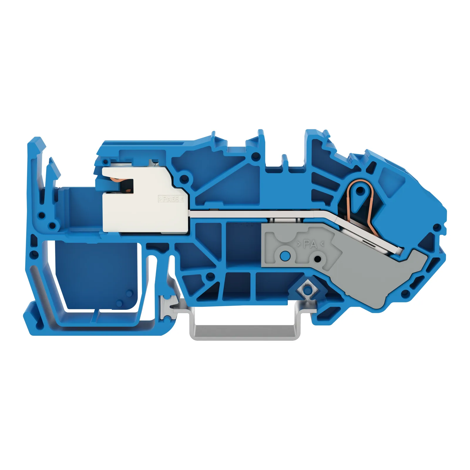 1-Leiter-N-Trennklemme Serie 2016, 16 mm², Push-in CAGE CLAMP, blau (2016-7714)