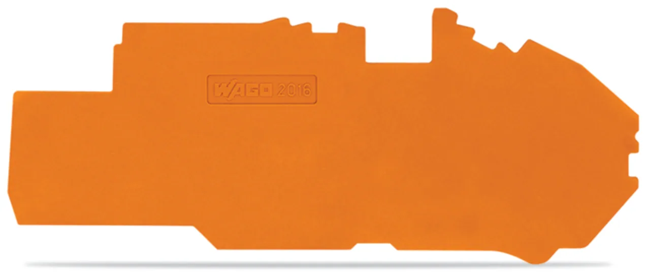 Abschluss- und Zwischenplatte Serie 2016, 1 mm dick, orange (2016-7792)