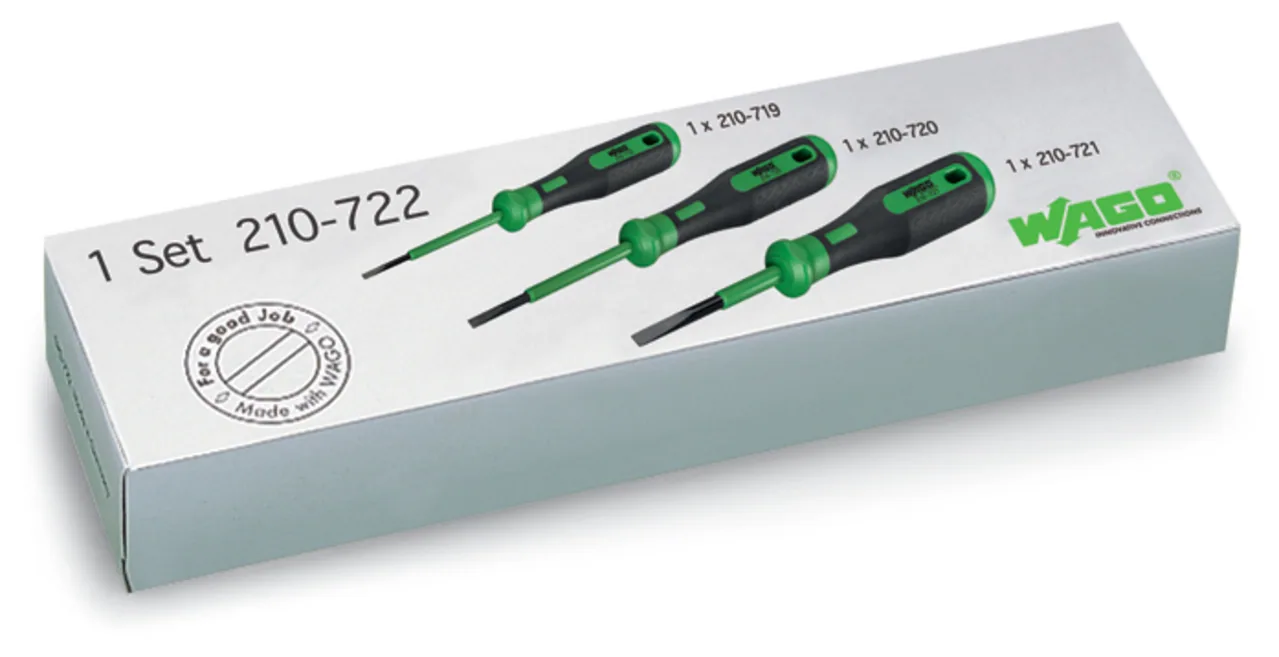 Betätigungswerkzeug-Set mit teilisoliertem Schaft Serie 210, Typ 1, Klinge (2,5 x 0,4) mm, Typ 2, Klinge (3,5 x 0,5) mm