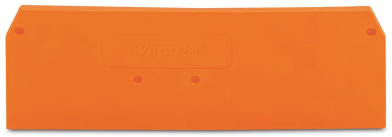 Abschluss- und Zwischenplatte Serie 280, 2,5 mm dick, orange (280-315)