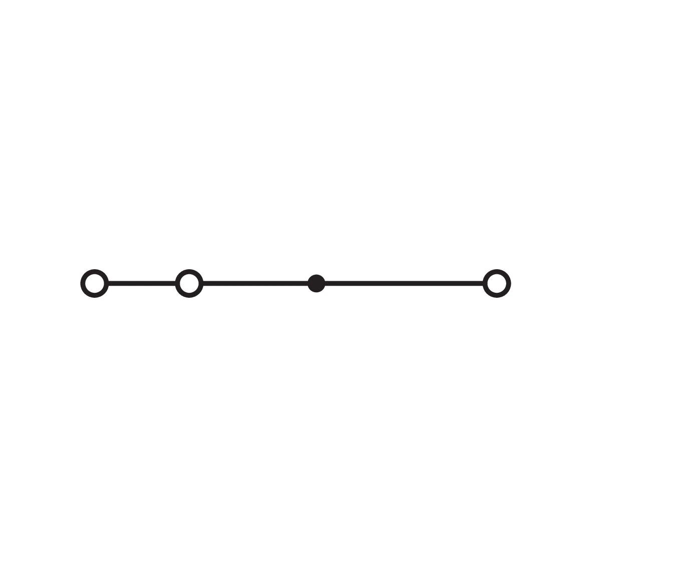 3-Leiter-Durchgangsklemme Serie 280, 2,5 mm², mittige Beschriftung, grau (280-641) - Schaltbild