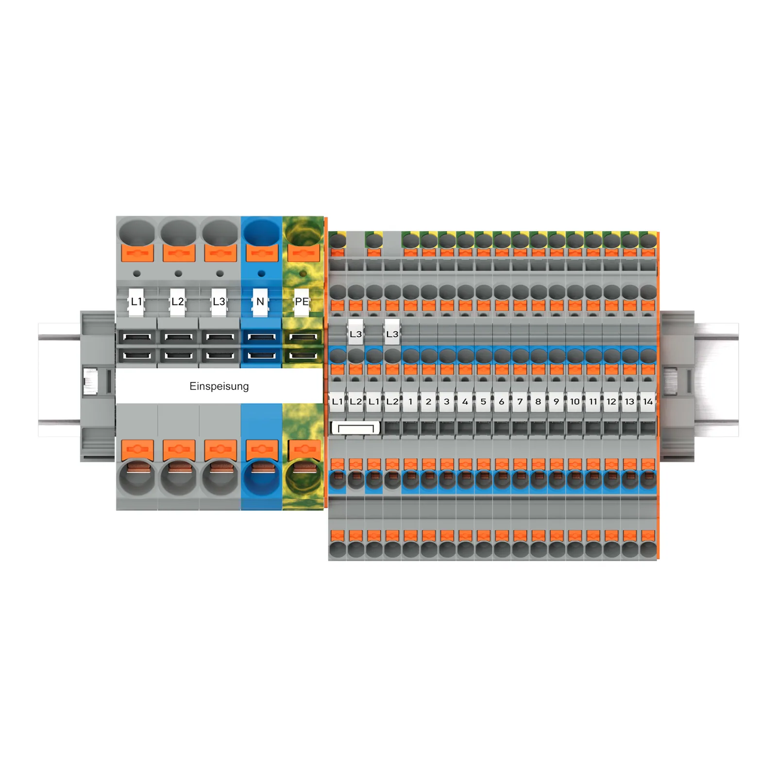 TOPJOBS-Hauptverteiler-Set FI/LS Serie 821, mit Drücker