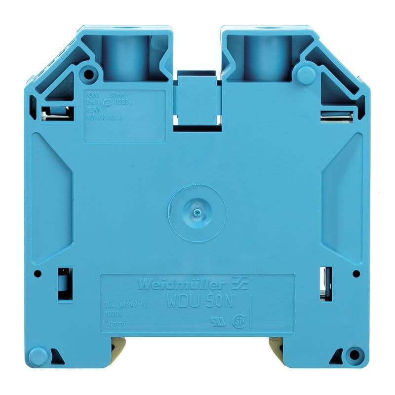 Weidmüller Durchgangsreihenklemme WDU 50N BL, blau
