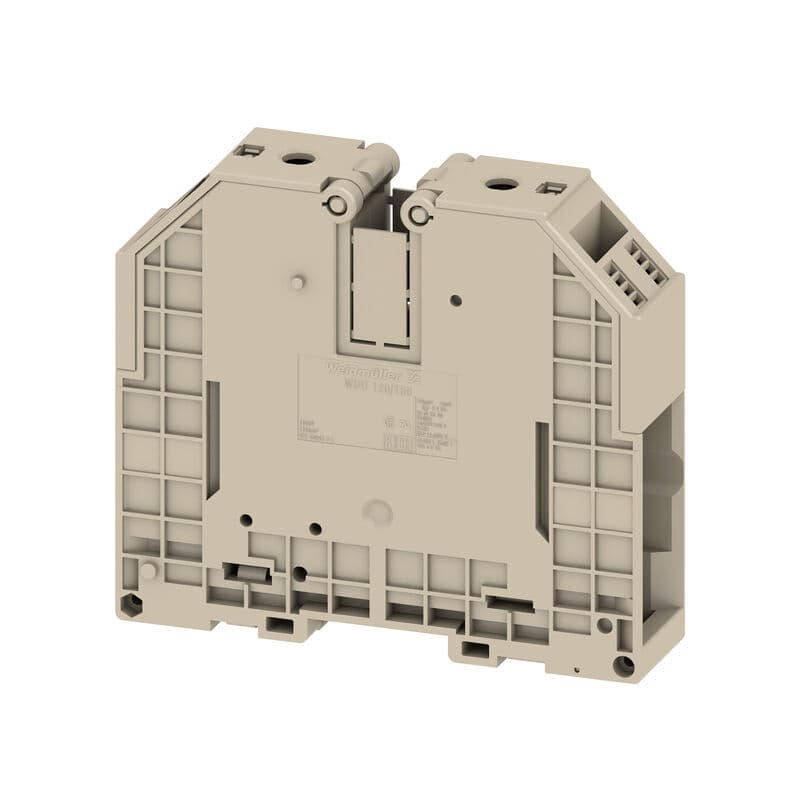 Weidmüller Durchgangsreihenklemme WDU 120/150, dunkelbeige