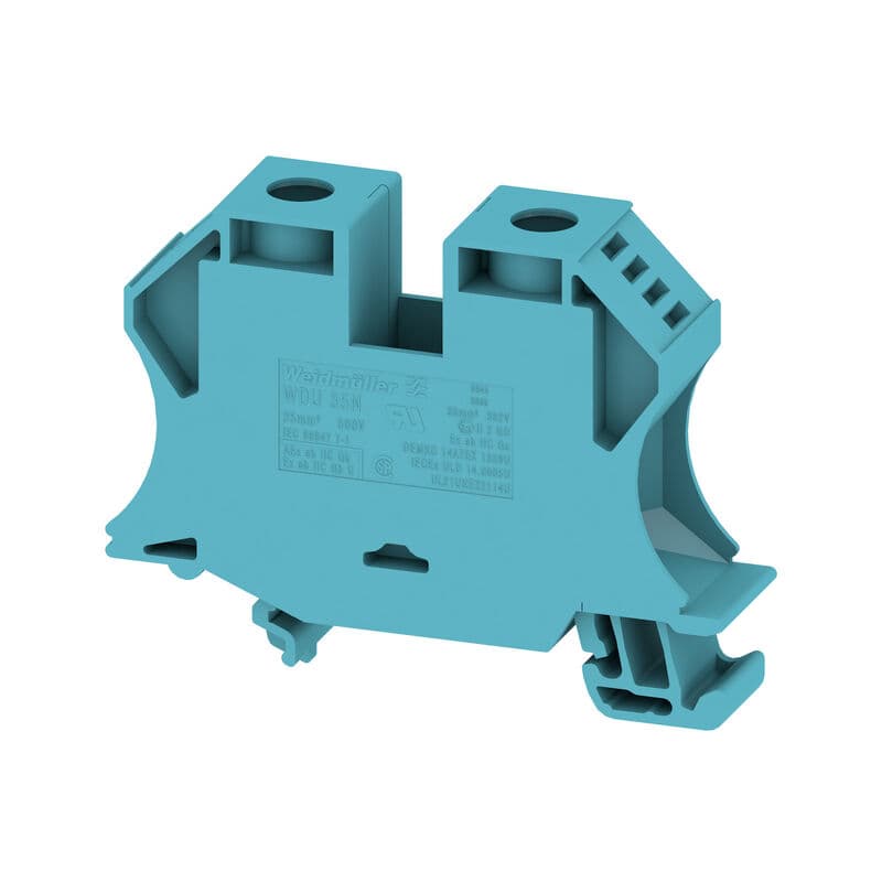 Weidmüller Durchgangsreihenklemme WDU 35N BL, blau