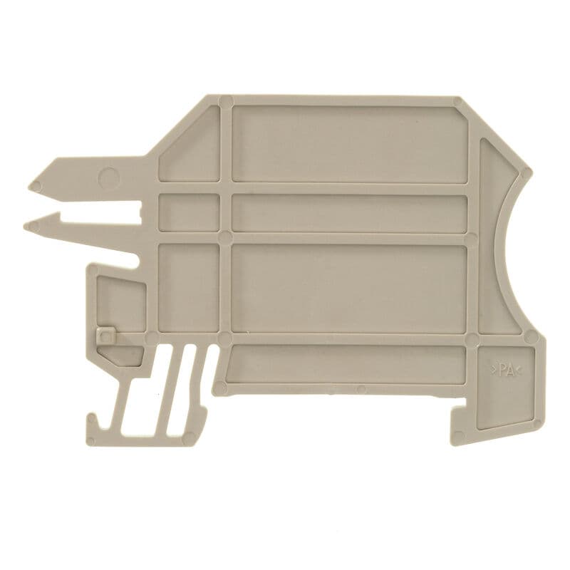 Weidmüller Abschluss- und Zwischenplatte WHP 2.5-35N/10X3, dunkelbeige