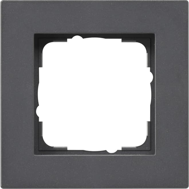 Abdeckrahmen 1fach flach E2 Anthrazit 0211235