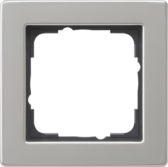 Abdeckrahmen 1fach E2 Edelstahl 021133