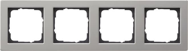 Abdeckrahmen 4fach E2 Edelstahl 021433