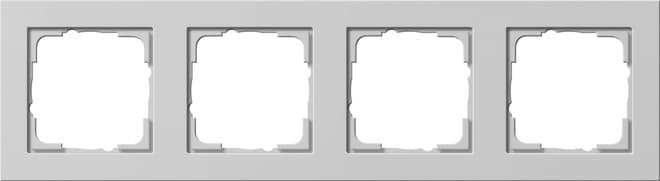 Abdeckrahmen 4fach E2 Grau matt 021437