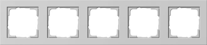 Abdeckrahmen 5fach E2 Grau matt 021537