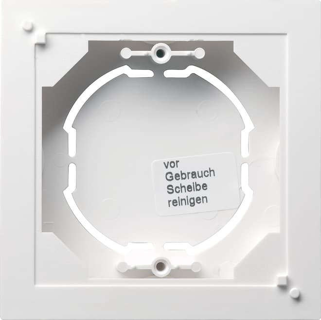 AP-Gehäuse 1fach flach System 55 Reinweiß seidenmatt 021927