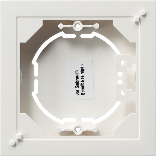 AP-Gehäuse 1fach flach System 55 Reinweiß glänzend 021929