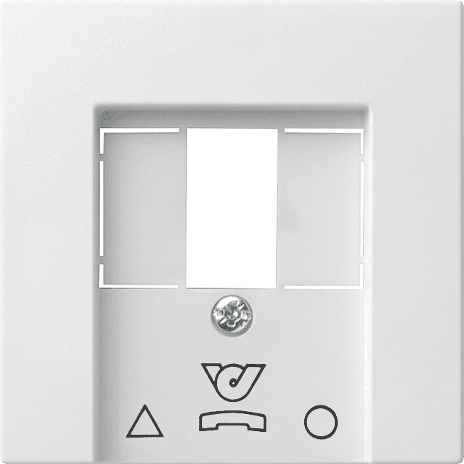 Abdeckung TDO-Anschlussdose System 55 Reinweiß seidenmatt 026027