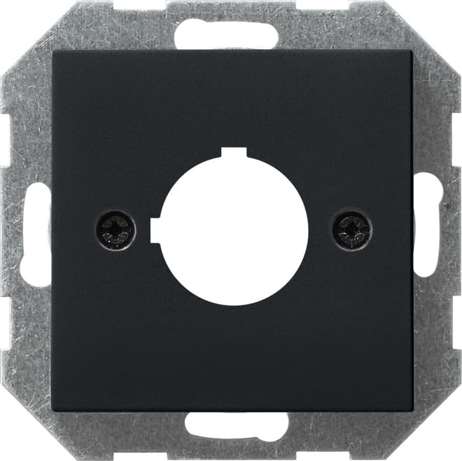 Abdeckung Tragring Geräte D22,5mm System 55 Schwarz matt (lack.) 0272005