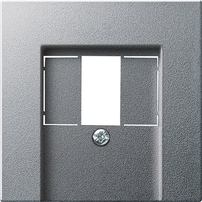 Abdeckung TAE USB System 55 Farbe Alu 027626