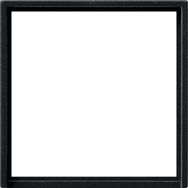 Adapterrahmen quadratisch 50x50mm System 55 Schwarz matt (lack.) 0282005