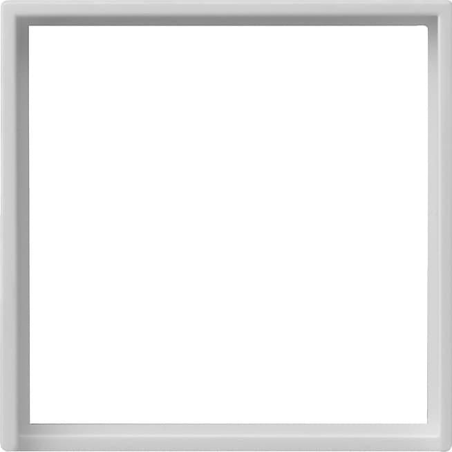 Adapterrahmen quadratisch 50x50mm System 55 Grau matt (lackiert) 0282015