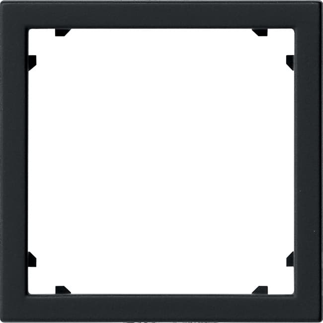 Adapterrahmen quadratisch 45x45mm System 55 Schwarz matt (lack.) 0283005