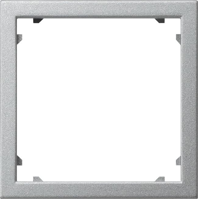 Adapterrahmen quadratisch 45x45mm System 55 Farbe Alu 028326