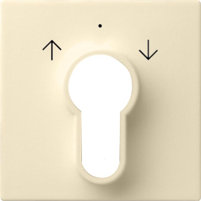 Abdeckung Schlüsselschalter /-taster System 55 Cremeweiß glänzend 066401