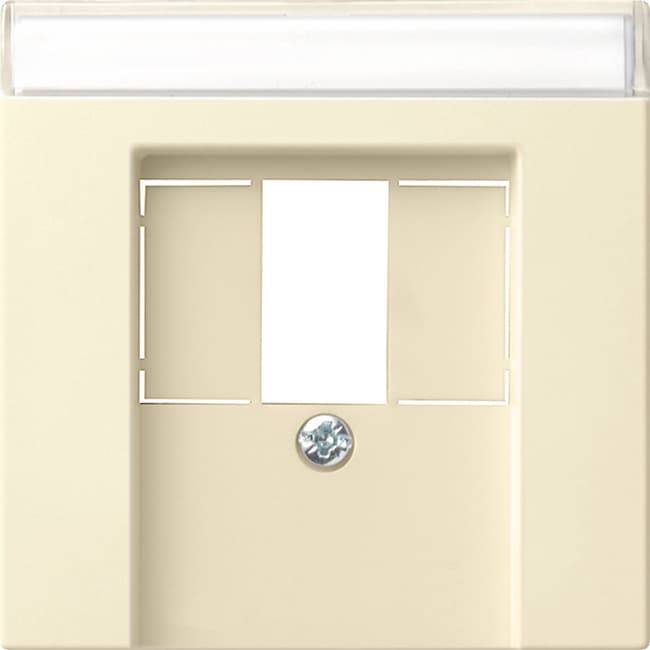 Abdeckung+BSF TAE USB System 55 Cremeweiß glänzend 087601