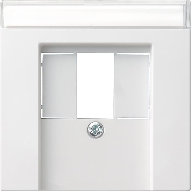 Abdeckung+BSF TAE USB System 55 Reinweiß glänzend 087603