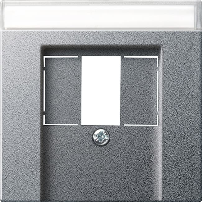 Abdeckung+BSF TAE USB System 55 Farbe Alu 087626
