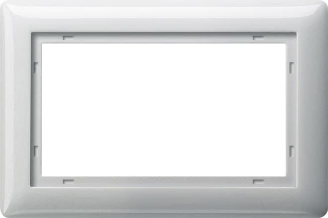 Abdeckrahmen 1,5fach Standard 55 Reinweiß glänzend 100103