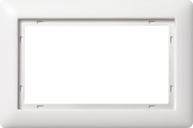 Abdeckrahmen 1,5fach Standard 55 Reinweiß seidenmatt 100104