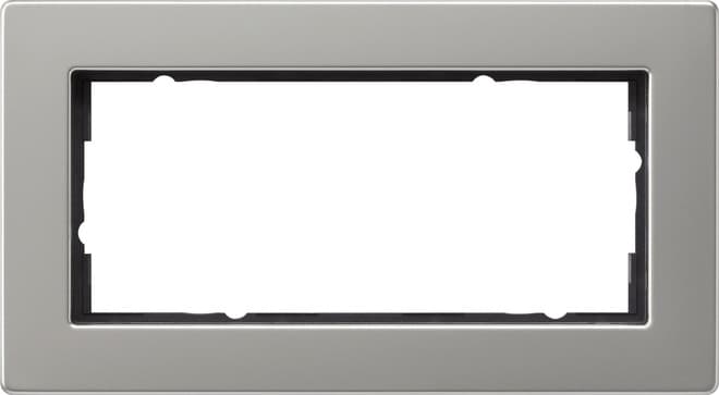 Abdeckrahmen 2f o.Mittelst. flach E2