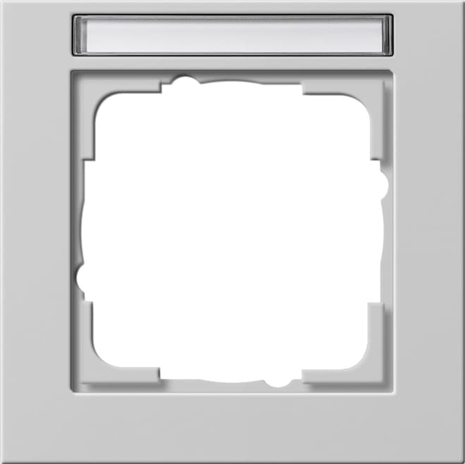 Abdeckrahmen 1fach BSF E2 Grau matt 109137