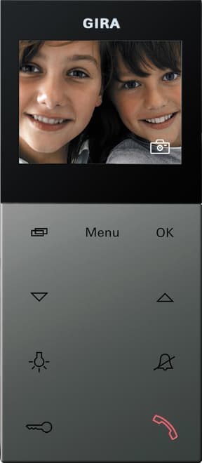 Wohnungsstation Video AP Plus System 55 Edelstahl (lackiert) 1239600