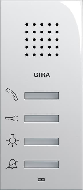 Wohnungsstation AP System 55 Reinweiß glänzend 125003