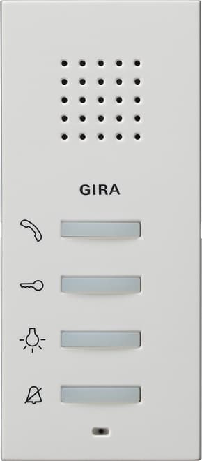 Wohnungsstation AP System 55 Reinweiß seidenmatt 125027