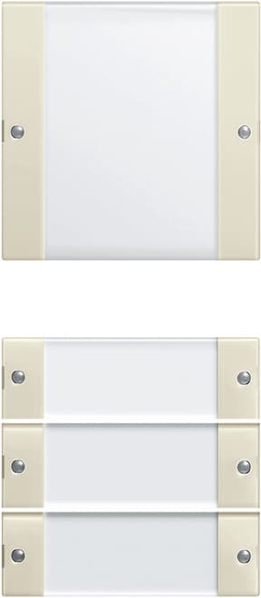 Wippenset 4fach (1+3) BSF System 55 Klar/Cremeweiß glänzend 213401