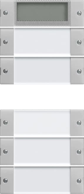 Wippenset 5fach Plus (2+3) BSF System 55 Klar/Grau matt (lackiert) 2145015