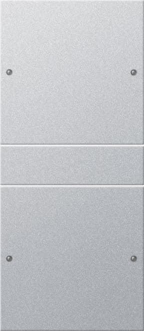 Wippenset 2fach (1+1) System 55 Farbe Alu (lackiert) 218226