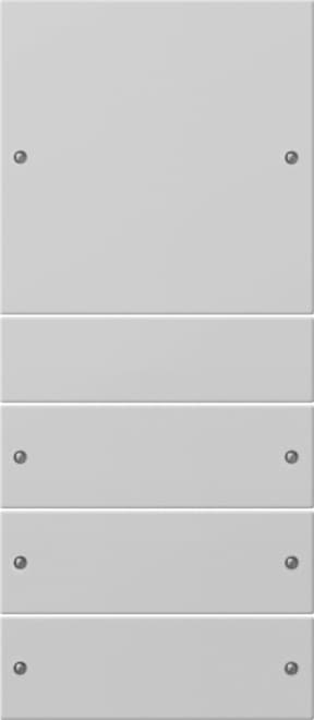 Wippenset 4fach (1+3) System 55 Grau matt (lackiert) 2184015