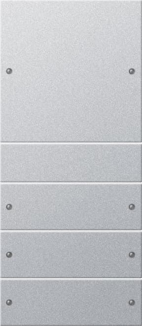 Wippenset 4fach (1+3) System 55 Farbe Alu (lackiert) 218426