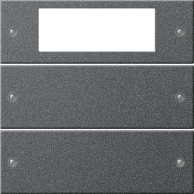 Wippenset 2fach Plus System 55 Anthrazit (lackiert) 219228