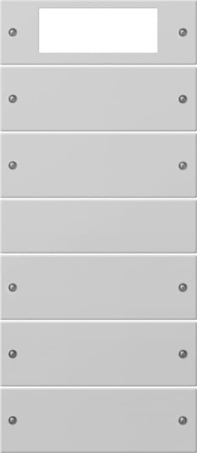 Wippenset 5fach Plus (2+3) System 55 Grau matt (lackiert) 2195015