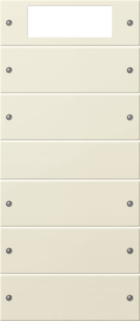Wippenset 5fach Plus (2+3) System 55 Cremeweiß glänzend (lackiert) 219501