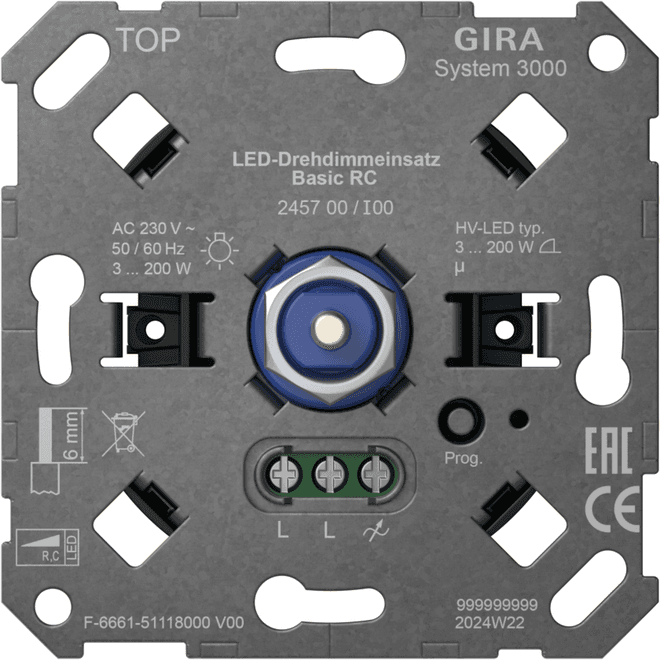 S3000 LED-Drehdimmeins.Basic RC Einsatz