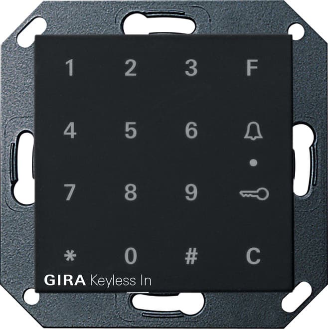 Keyless In Codetastatur System 55 Schwarz matt (lackiert) 2605005